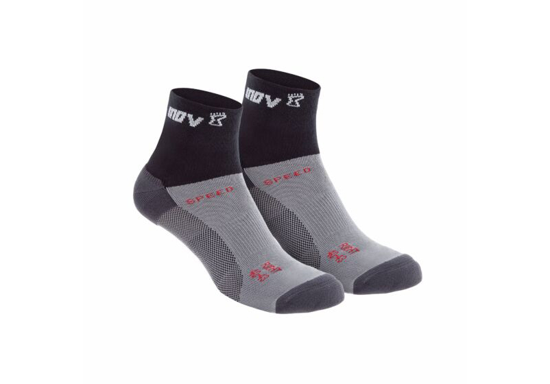 Inov-8 Speed Mid (Twin Pack) Mens Running Socks Black Australia (WSDHNQ683)